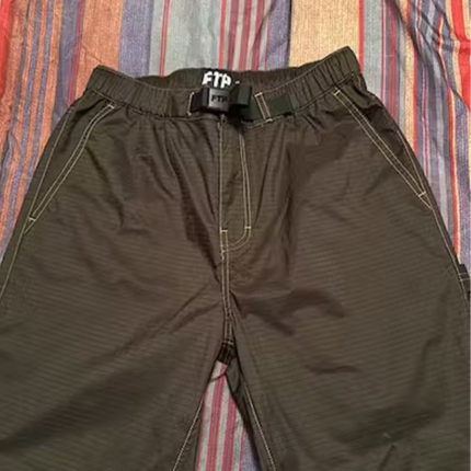 FTP Nylon Ripstop Convertible Pants Brown