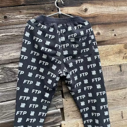 FTP Undefeated all over print black sweatpants