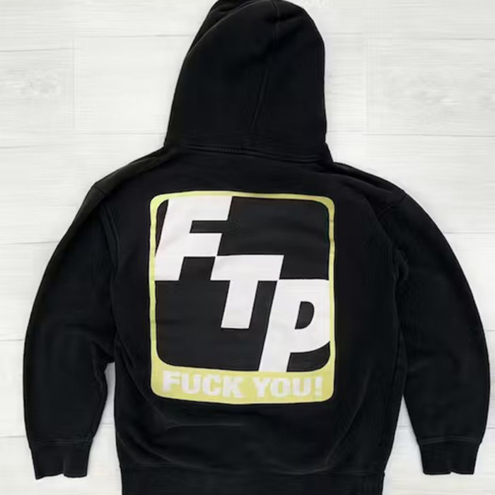 Fuck The Population Black Logo Hoodie XL FTP