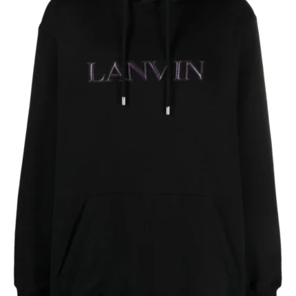 Lanvin Logo-Appliqué Cotton Hoodie