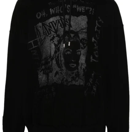 Lanvin X Future Graphic-Print Cotton Hoodie