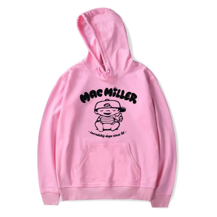 Mac Miller Rapper Swimming Hoodie – Pink