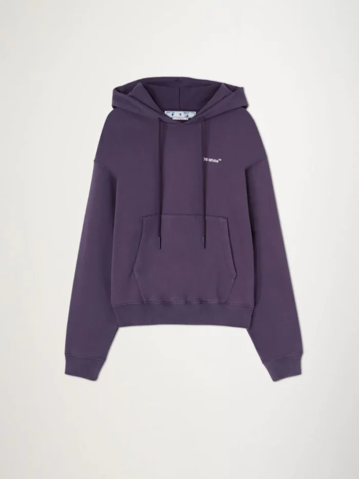 Off White Caravaggio Crowning Over Hoodie purple