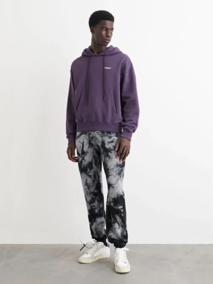 Off White Caravaggio Crowning Over Hoodie purple