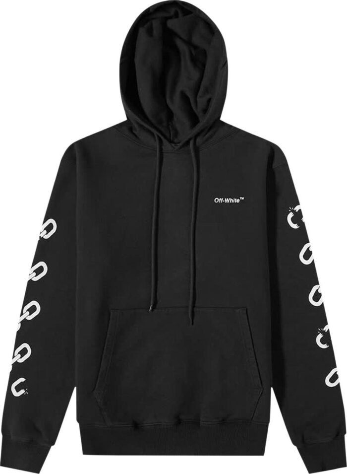 Off-White Chain Arrow Hoodie Black