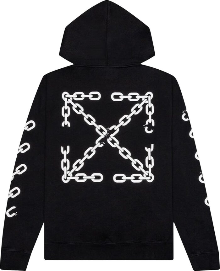 Off-White Chain Arrow Hoodie Black