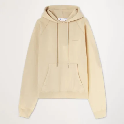 Off White Diag Tab Skate Hoodie Light Yellow