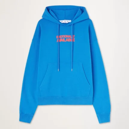 Off White Emotion Arrow Skate Hoodie Blue