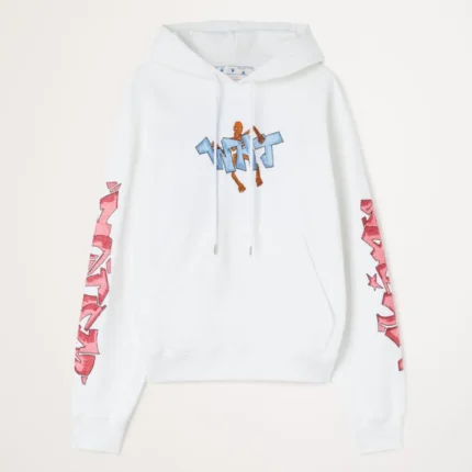 Off White Graff Skate Hoodie White