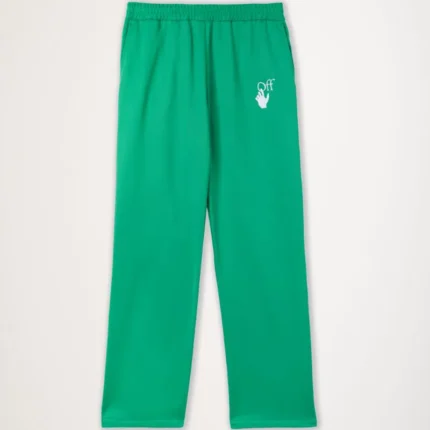 Off-White Hand Off Slim Pant Green