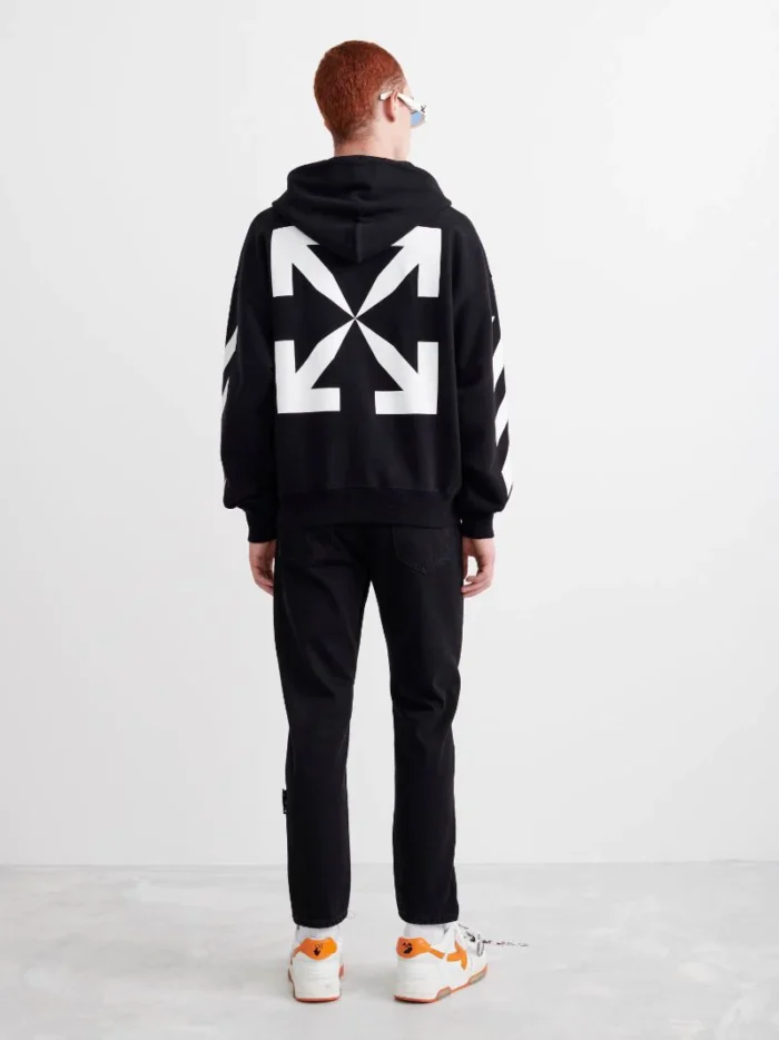 Off White Mona Lisa Arrow Hoodie Black