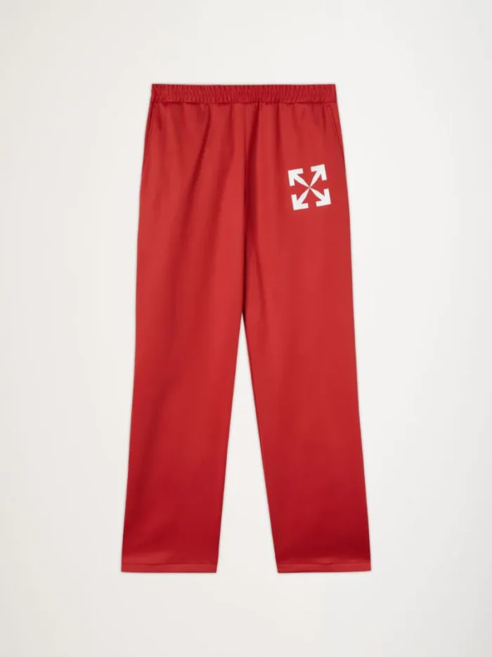 Off-White Single Arrow Slim Pant Red