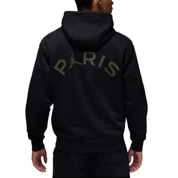 PSG Jordan Fleece Logo Hoodie - Black