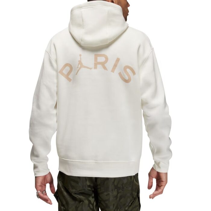 PSG Jordan Fleece Logo Hoodie - Off White