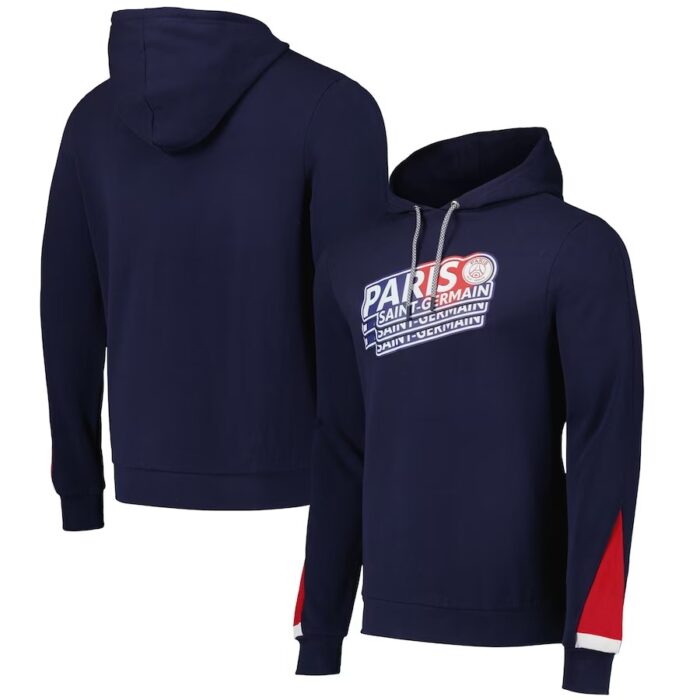 Paris Saint-Germain Core Repeat Hoodie - Blue - Mens