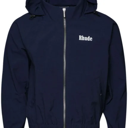 Ranch Logo-Print Cotton Hoodie Nevy