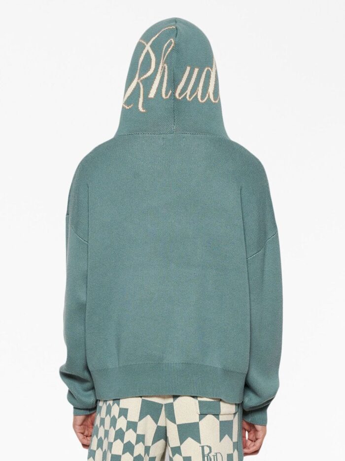 Ranch Script Logo-Print Knitted Hoodie