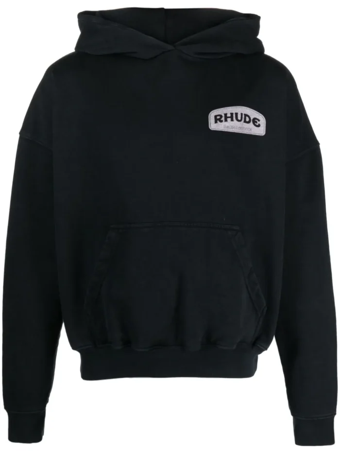 Rhude Supercross Logo-Print Cotton Hoodie