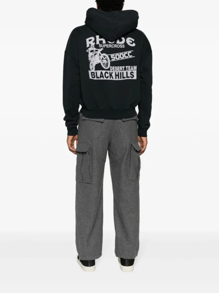 Rhude Supercross Logo-Print Cotton Hoodie