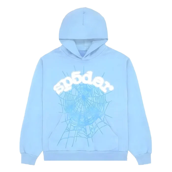 Sp5der Web Hoodie Sky Blue