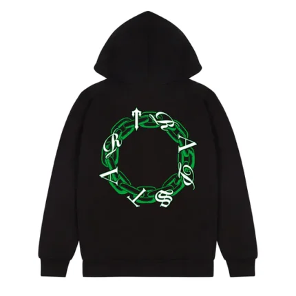 Trapstar Chain Script Hoodie Logo Green