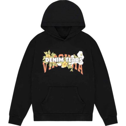 Virginia Denim Tears Hoodie Black