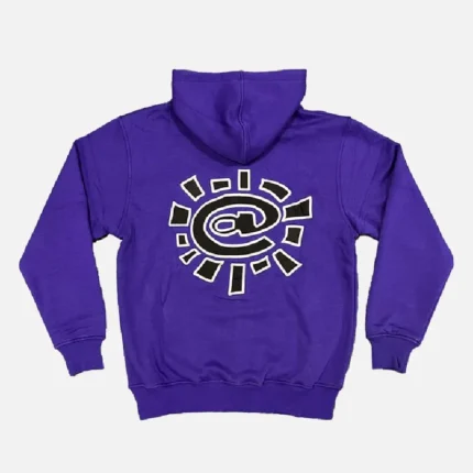 Adwysd Always Up Purple Zip Up Hoodie