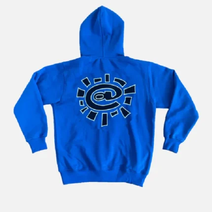 Adwysd Always Up Royal Blue Zip Up Hoodie